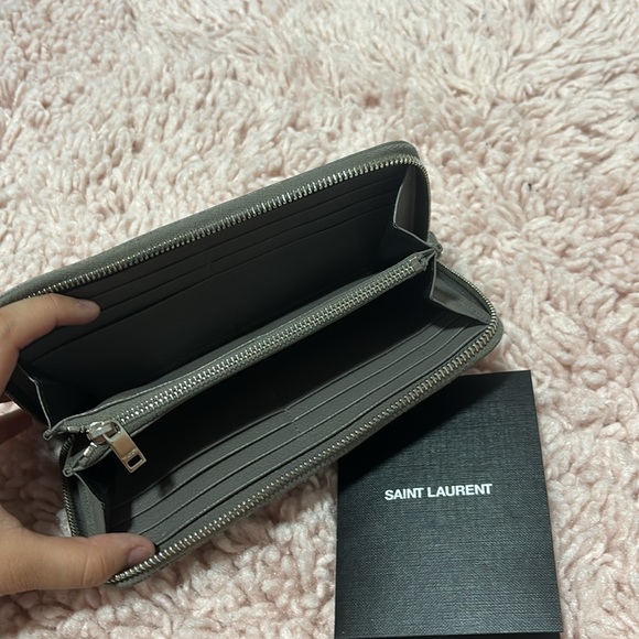 Grey Saint Laurent Wallet - Picture 2 of 2